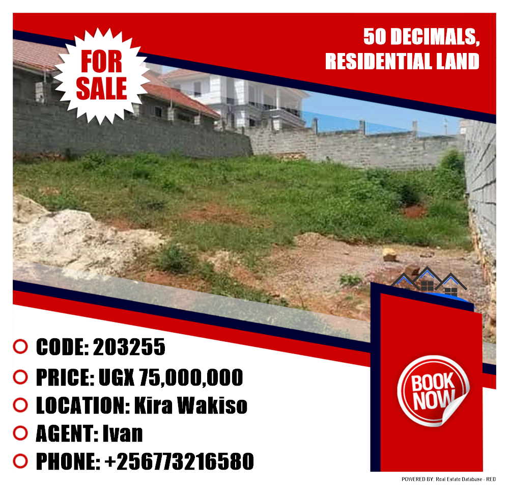 Residential Land  for sale in Kira Wakiso Uganda, code: 203255