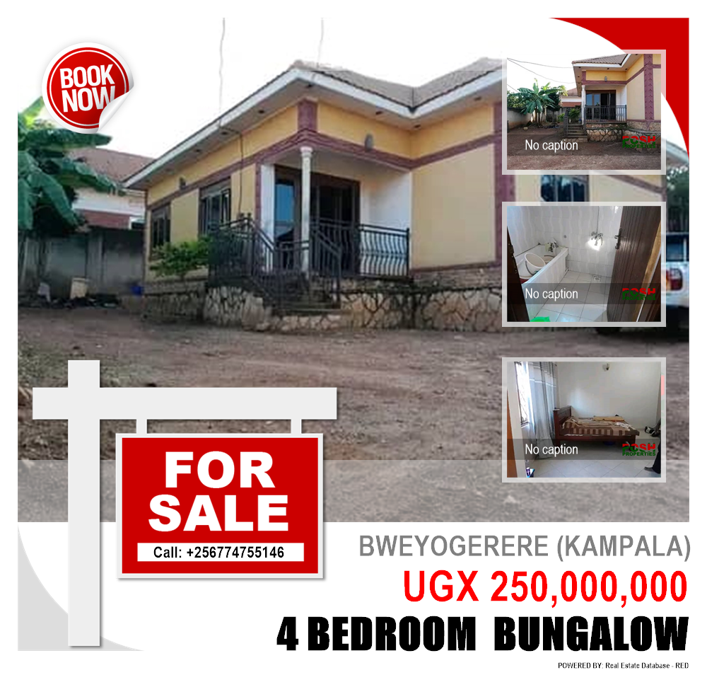 4 bedroom Bungalow  for sale in Bweyogerere Kampala Uganda, code: 203274