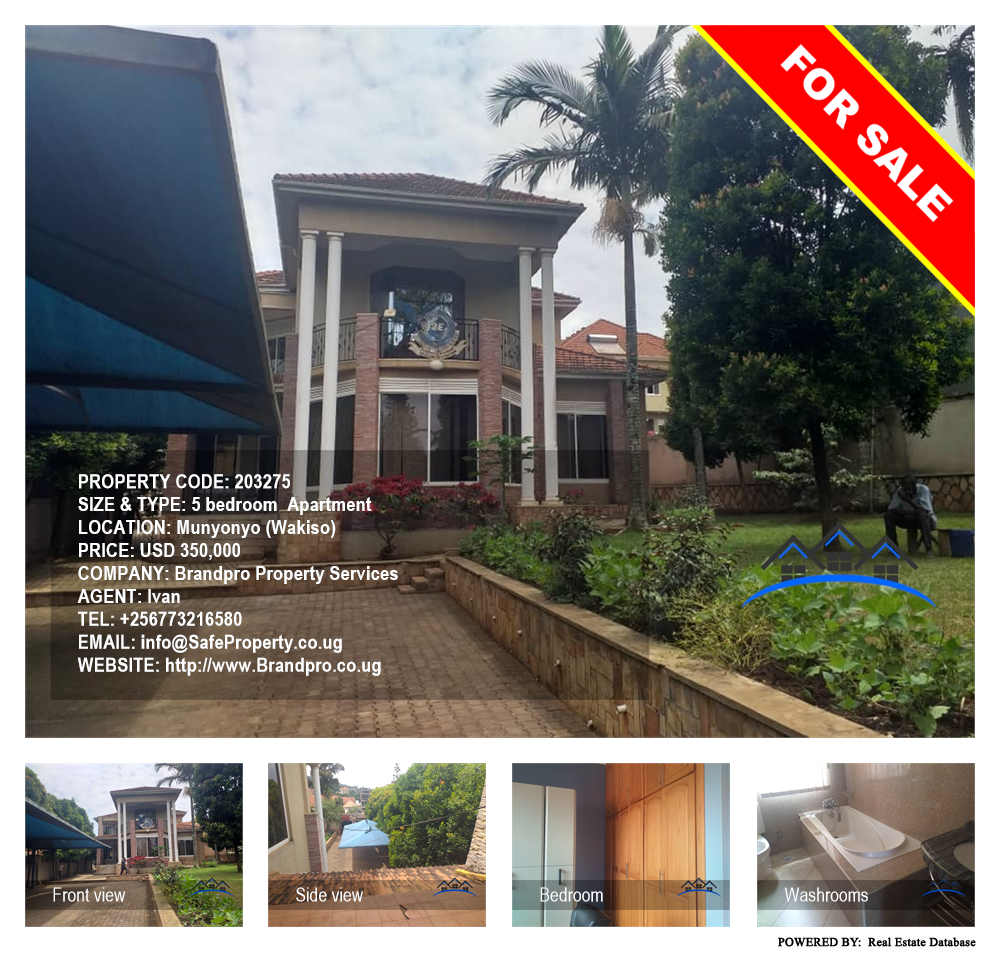 5 bedroom Apartment  for sale in Munyonyo Wakiso Uganda, code: 203275