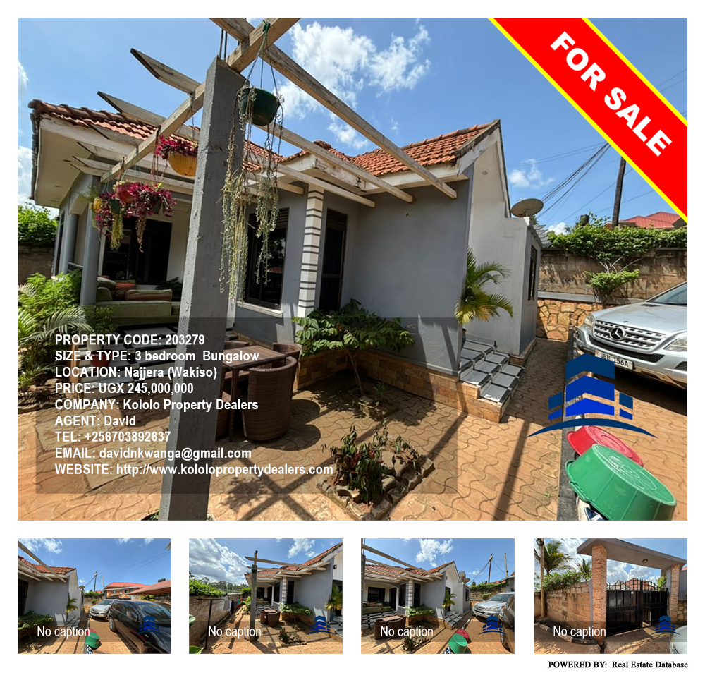 3 bedroom Bungalow  for sale in Najjera Wakiso Uganda, code: 203279