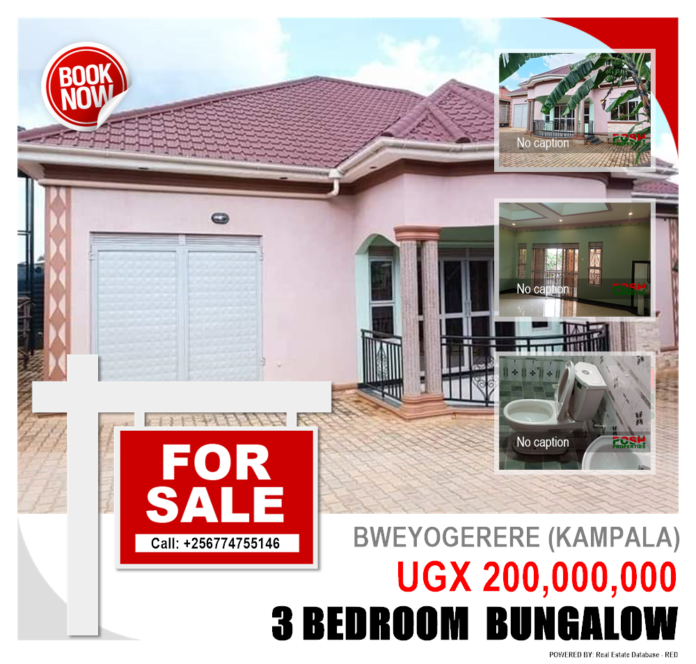 3 bedroom Bungalow  for sale in Bweyogerere Kampala Uganda, code: 203281