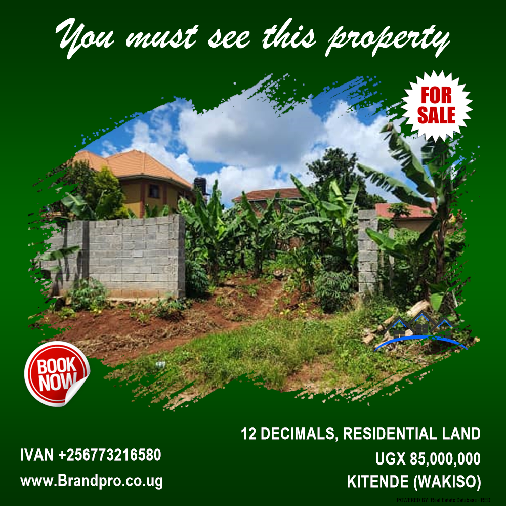 Residential Land  for sale in Kitende Wakiso Uganda, code: 203304