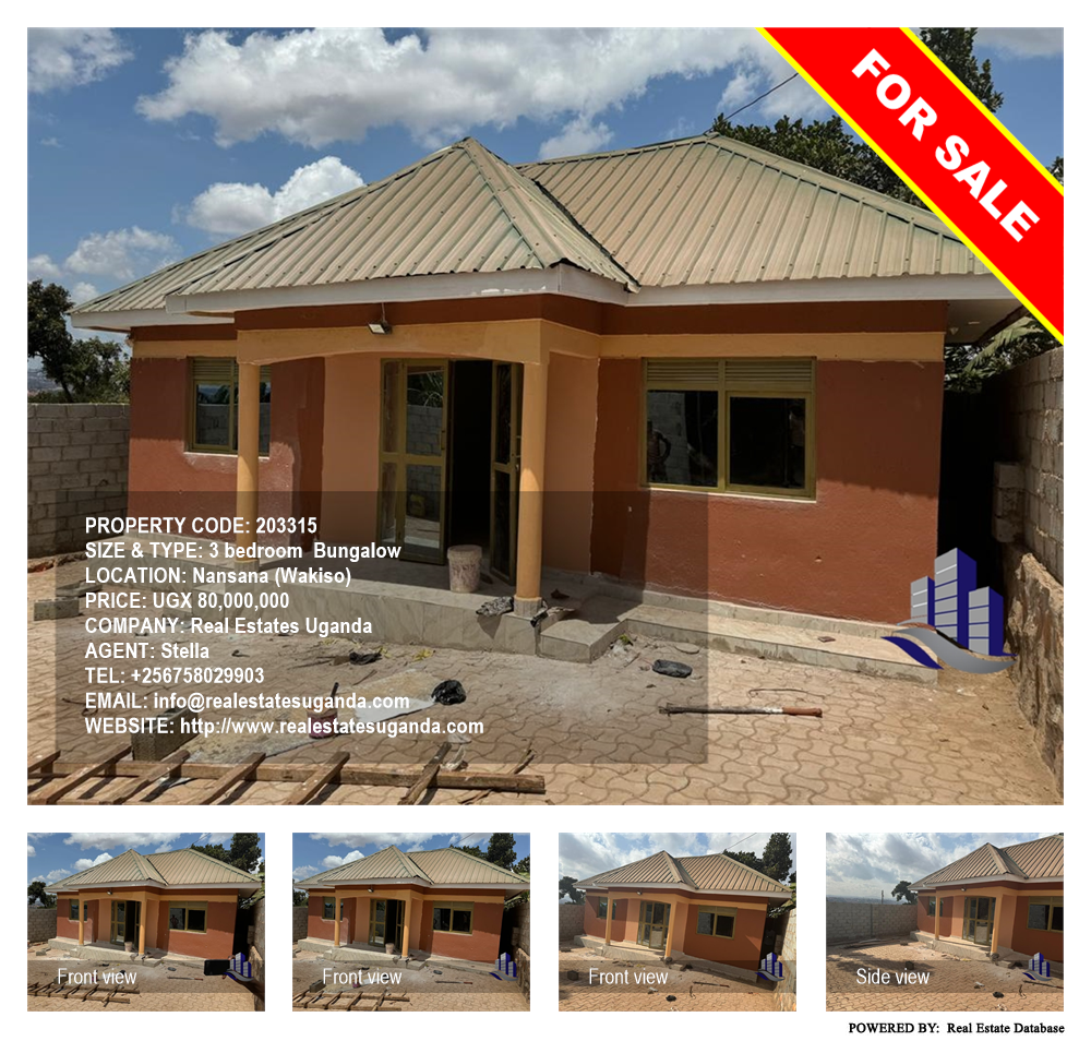 3 bedroom Bungalow  for sale in Nansana Wakiso Uganda, code: 203315