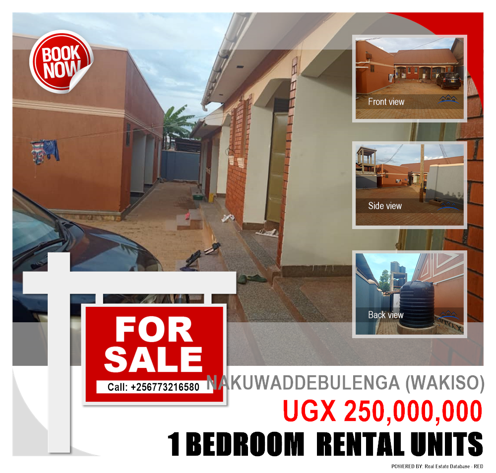 1 bedroom Rental units  for sale in Nakuwaddebulenga Wakiso Uganda, code: 203316