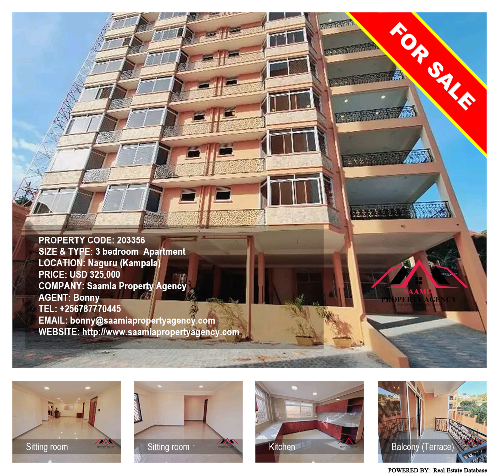 3 bedroom Apartment  for sale in Naguru Kampala Uganda, code: 203356