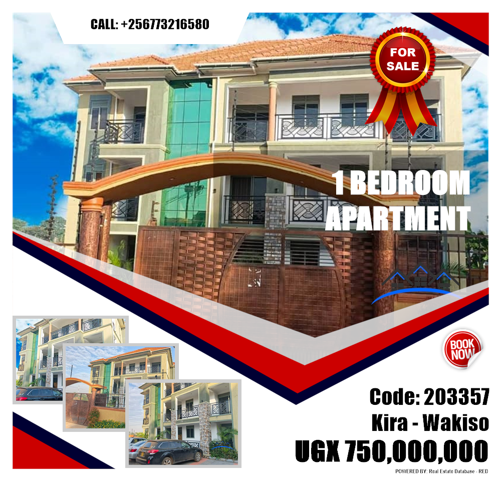 1 bedroom Apartment  for sale in Kira Wakiso Uganda, code: 203357