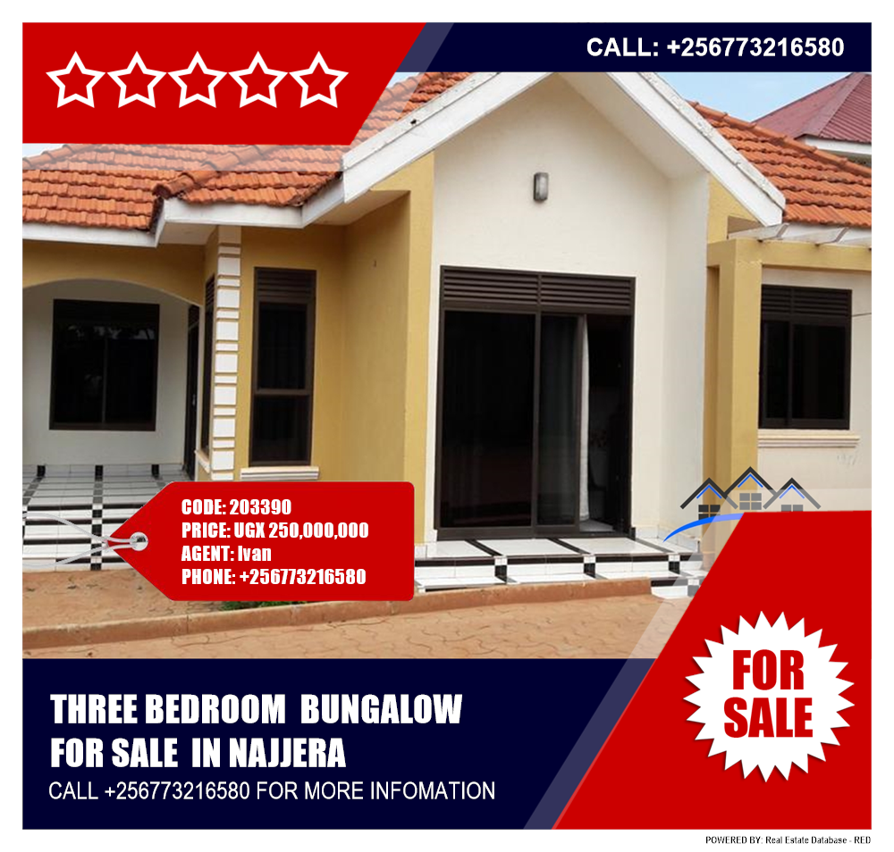 3 bedroom Bungalow  for sale in Najjera Wakiso Uganda, code: 203390