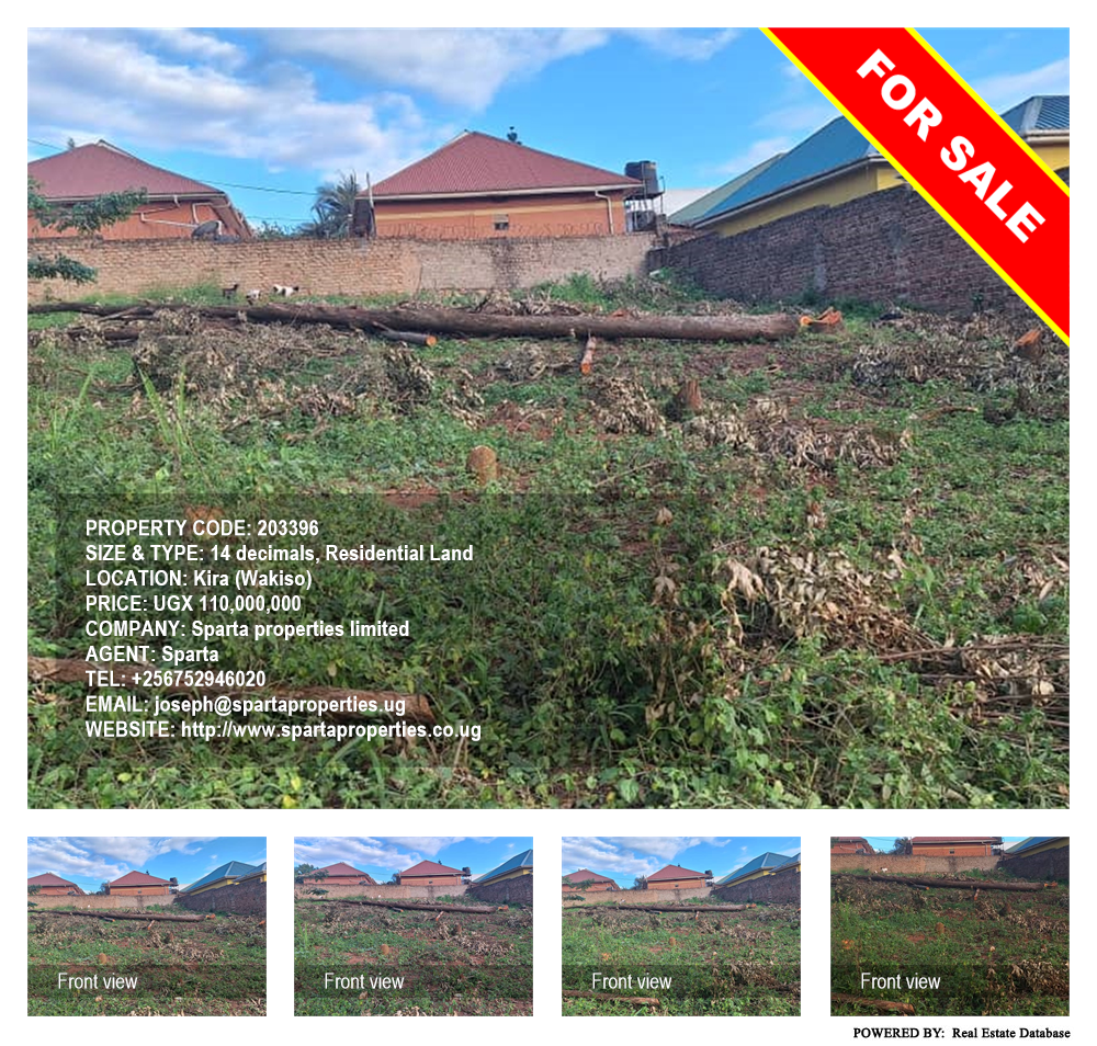 Residential Land  for sale in Kira Wakiso Uganda, code: 203396