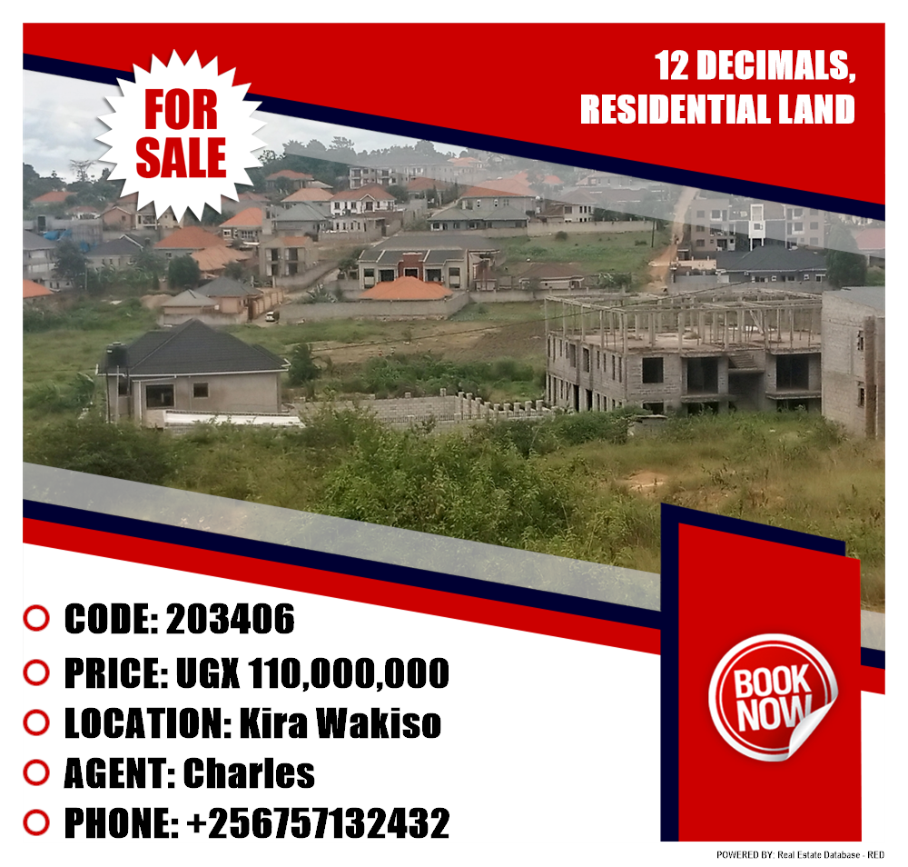 Residential Land  for sale in Kira Wakiso Uganda, code: 203406