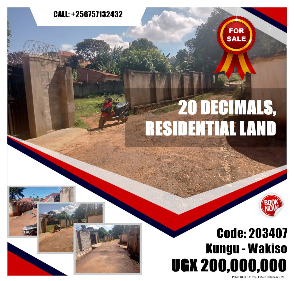 Residential Land  for sale in Kungu Wakiso Uganda, code: 203407