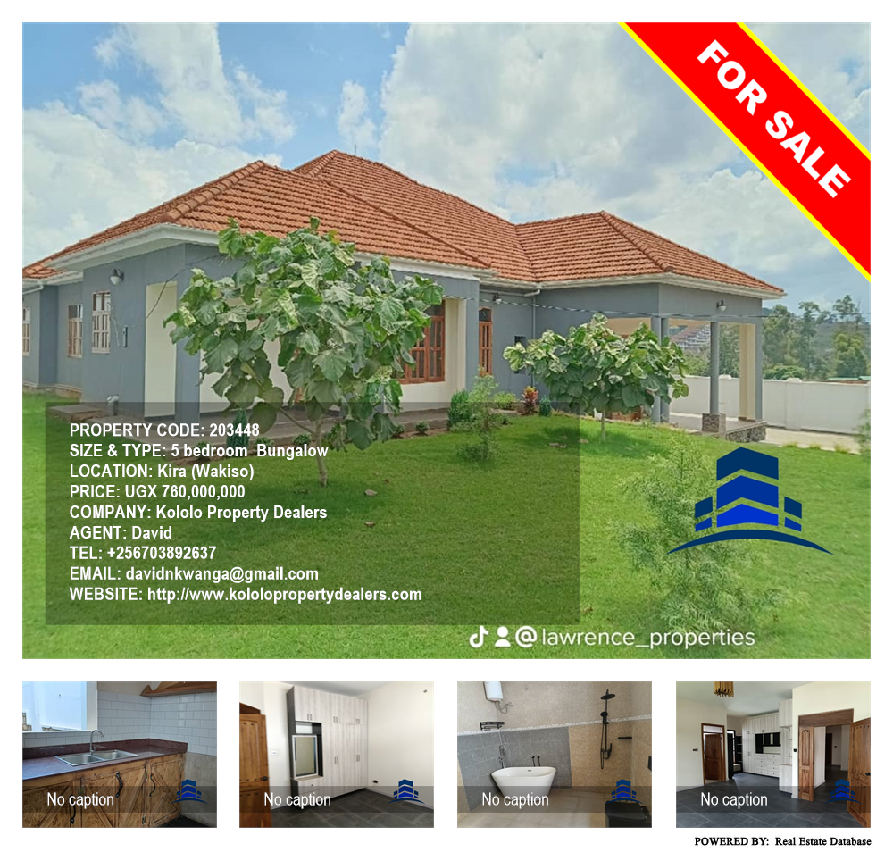 5 bedroom Bungalow  for sale in Kira Wakiso Uganda, code: 203448