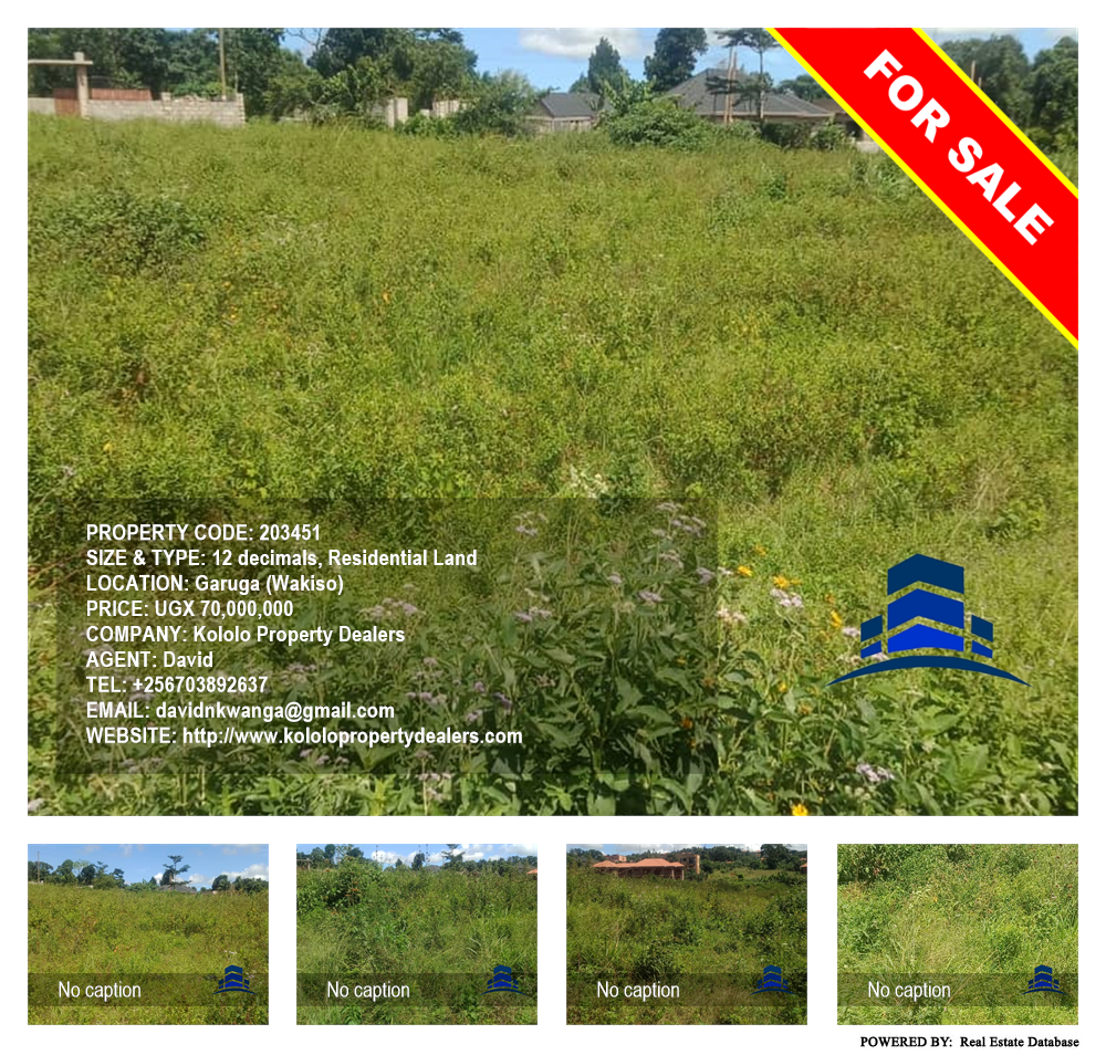 Residential Land  for sale in Garuga Wakiso Uganda, code: 203451