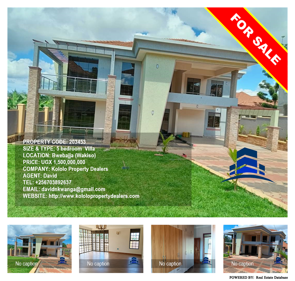 5 bedroom Villa  for sale in Bwebajja Wakiso Uganda, code: 203453