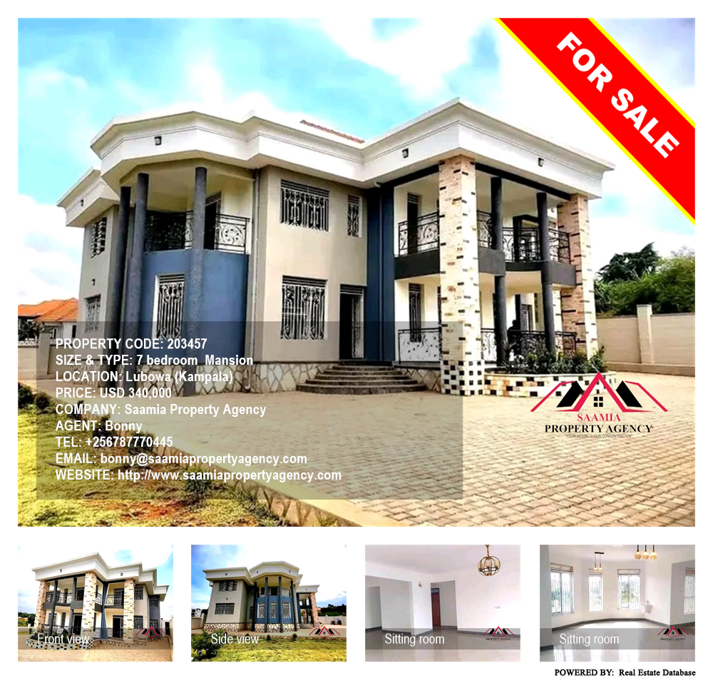 7 bedroom Mansion  for sale in Lubowa Kampala Uganda, code: 203457