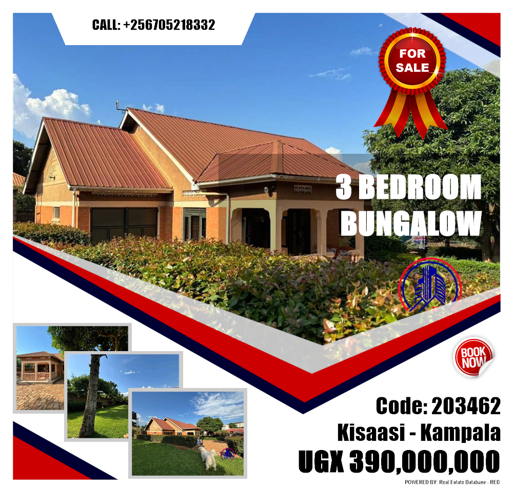 3 bedroom Bungalow  for sale in Kisaasi Kampala Uganda, code: 203462
