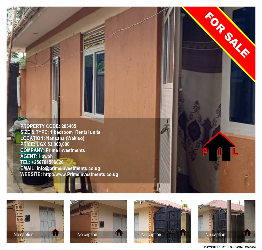 1 bedroom Rental units  for sale in Nansana Wakiso Uganda, code: 203465