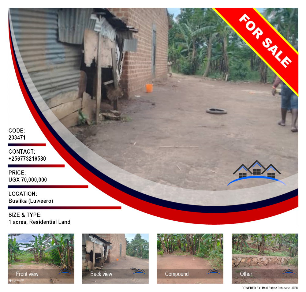 Residential Land  for sale in Busiika Luweero Uganda, code: 203471