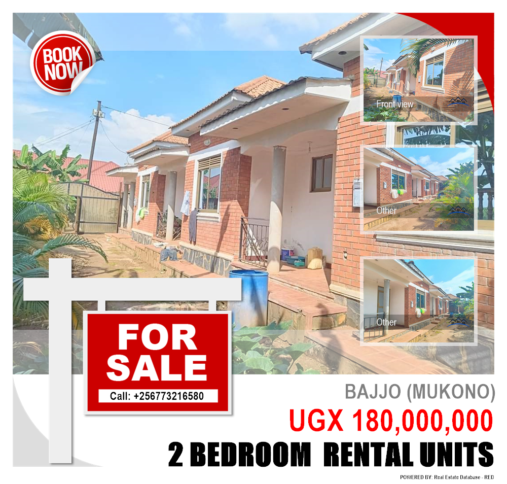 2 bedroom Rental units  for sale in Bajjo Mukono Uganda, code: 203484