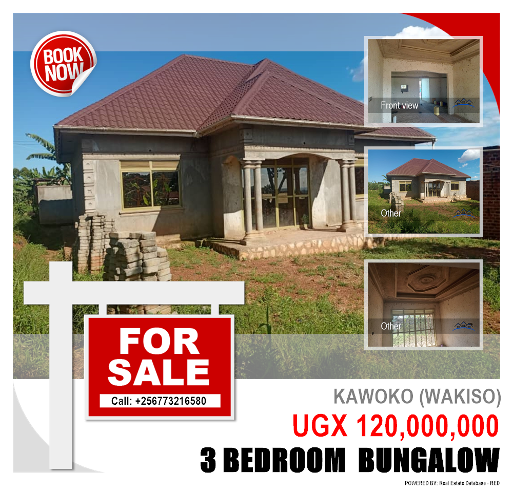 3 bedroom Bungalow  for sale in Kawoko Wakiso Uganda, code: 203490