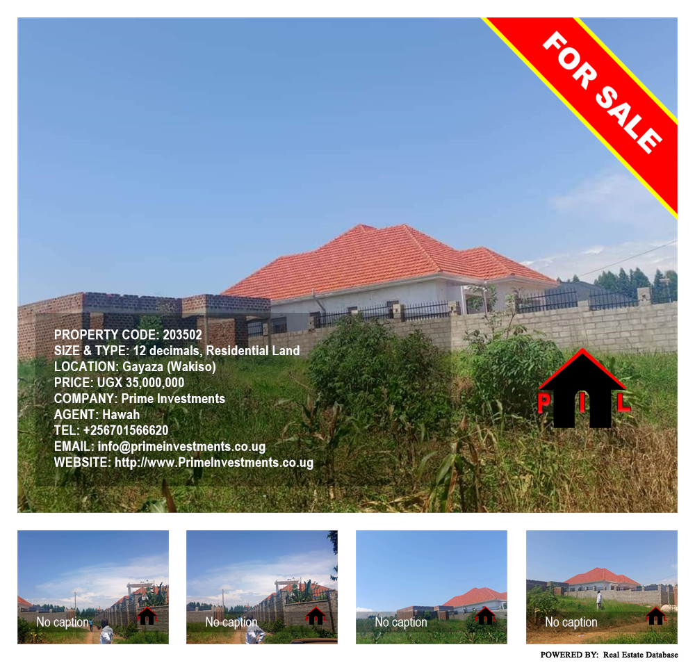 Residential Land  for sale in Gayaza Wakiso Uganda, code: 203502