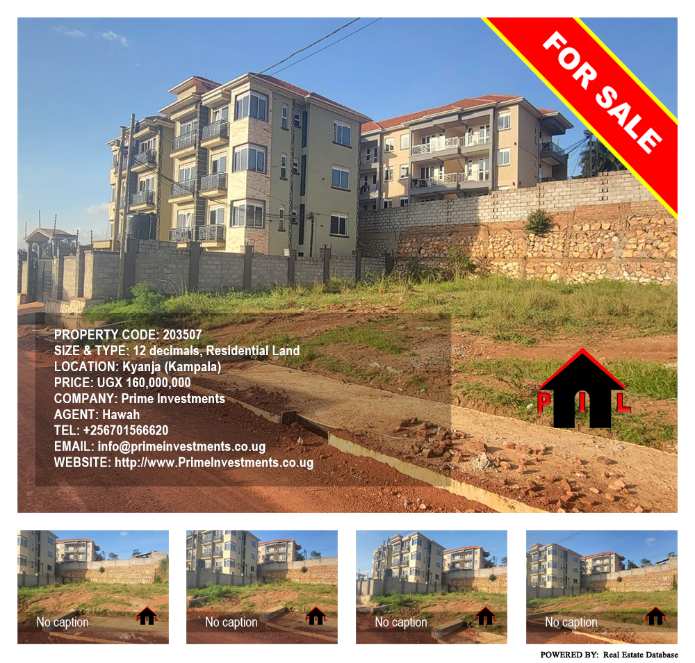 Residential Land  for sale in Kyanja Kampala Uganda, code: 203507