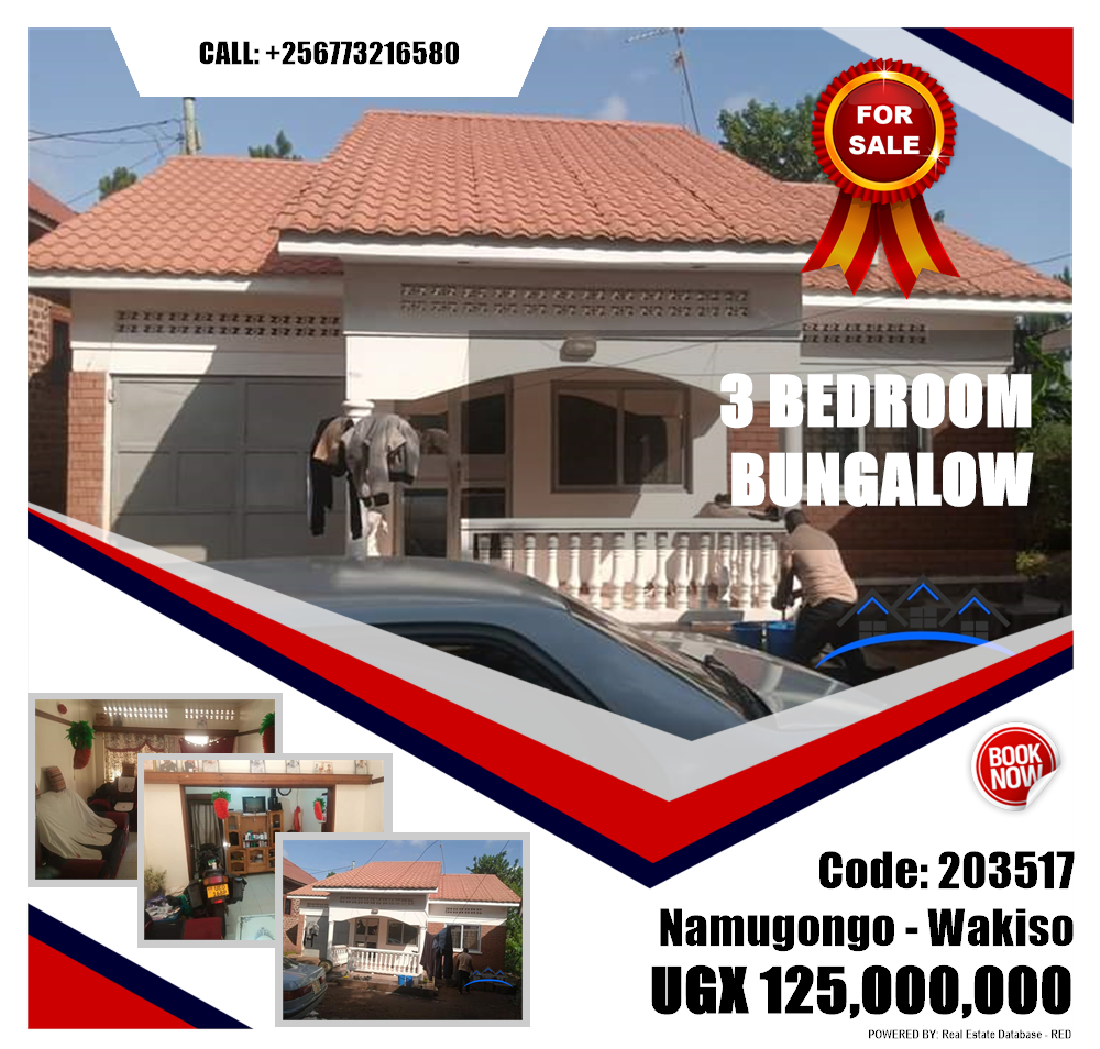 3 bedroom Bungalow  for sale in Namugongo Wakiso Uganda, code: 203517