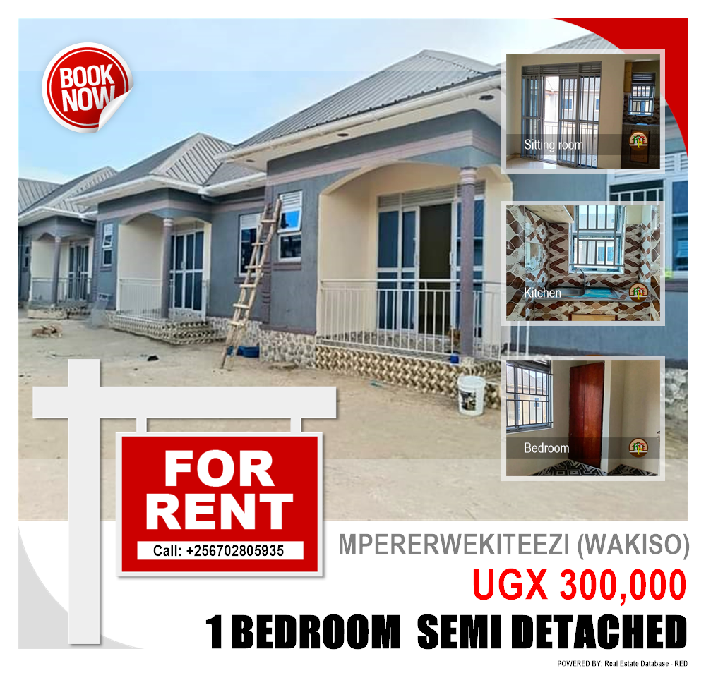 1 bedroom Semi Detached  for rent in Mpererwekiteezi Wakiso Uganda, code: 203525