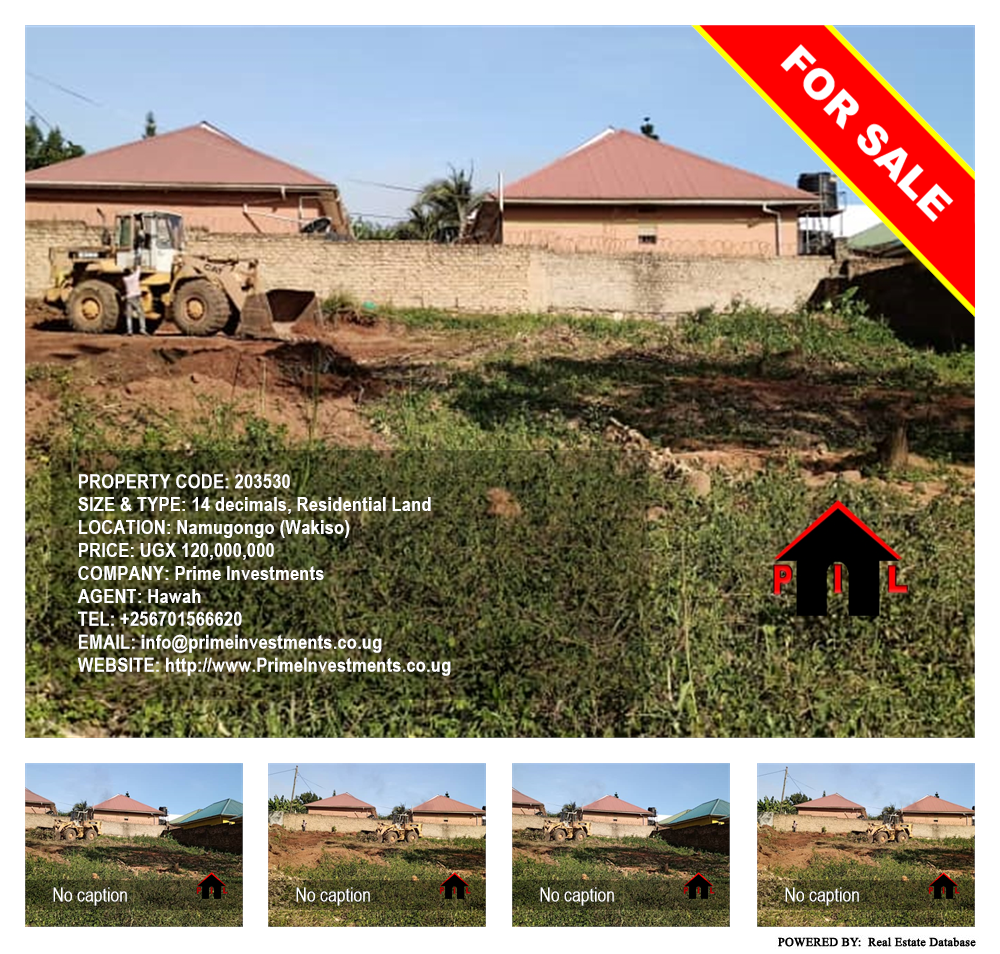 Residential Land  for sale in Namugongo Wakiso Uganda, code: 203530