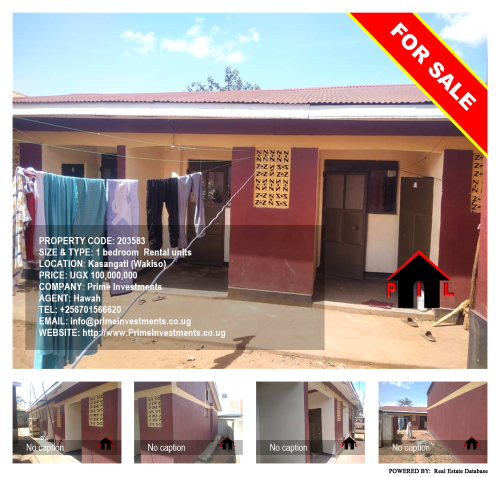 1 bedroom Rental units  for sale in Kasangati Wakiso Uganda, code: 203583