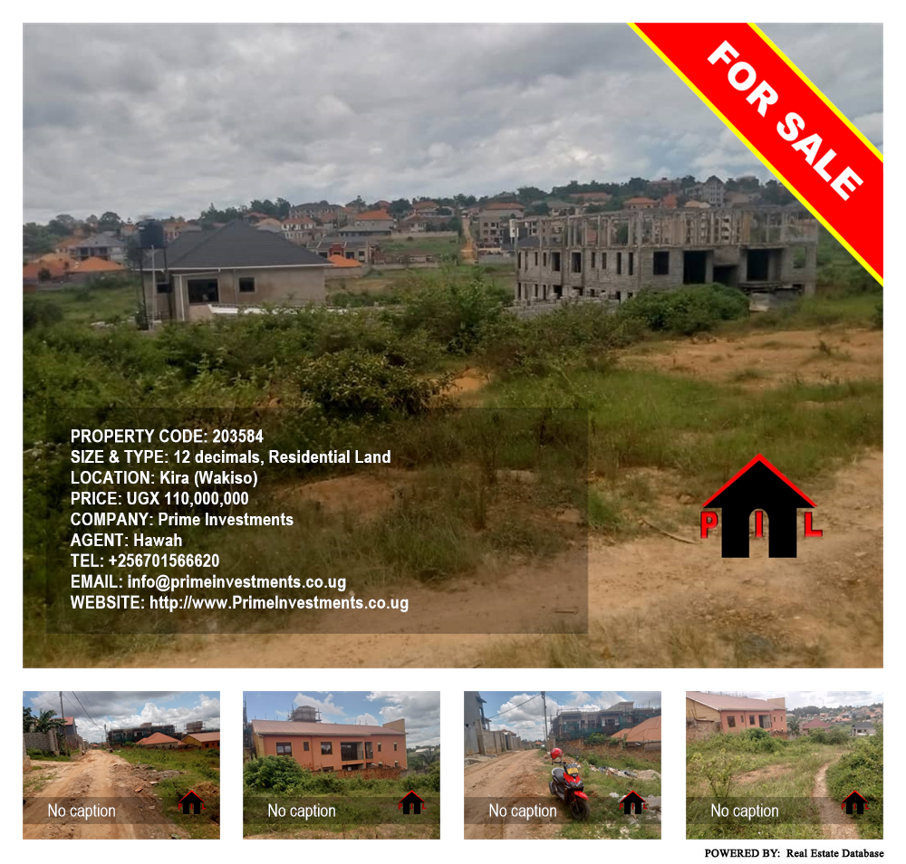 Residential Land  for sale in Kira Wakiso Uganda, code: 203584