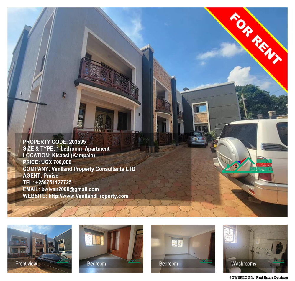 1 bedroom Apartment  for rent in Kisaasi Kampala Uganda, code: 203595