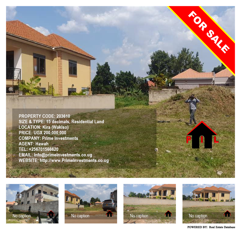 Residential Land  for sale in Kira Wakiso Uganda, code: 203610