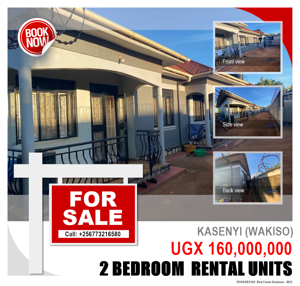 2 bedroom Rental units  for sale in Kasenyi Wakiso Uganda, code: 203631