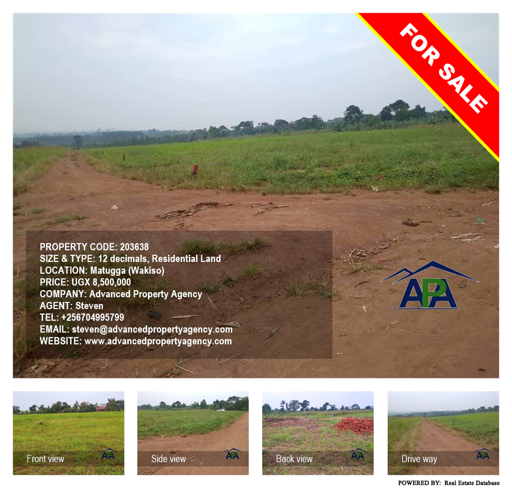 Residential Land  for sale in Matugga Wakiso Uganda, code: 203638