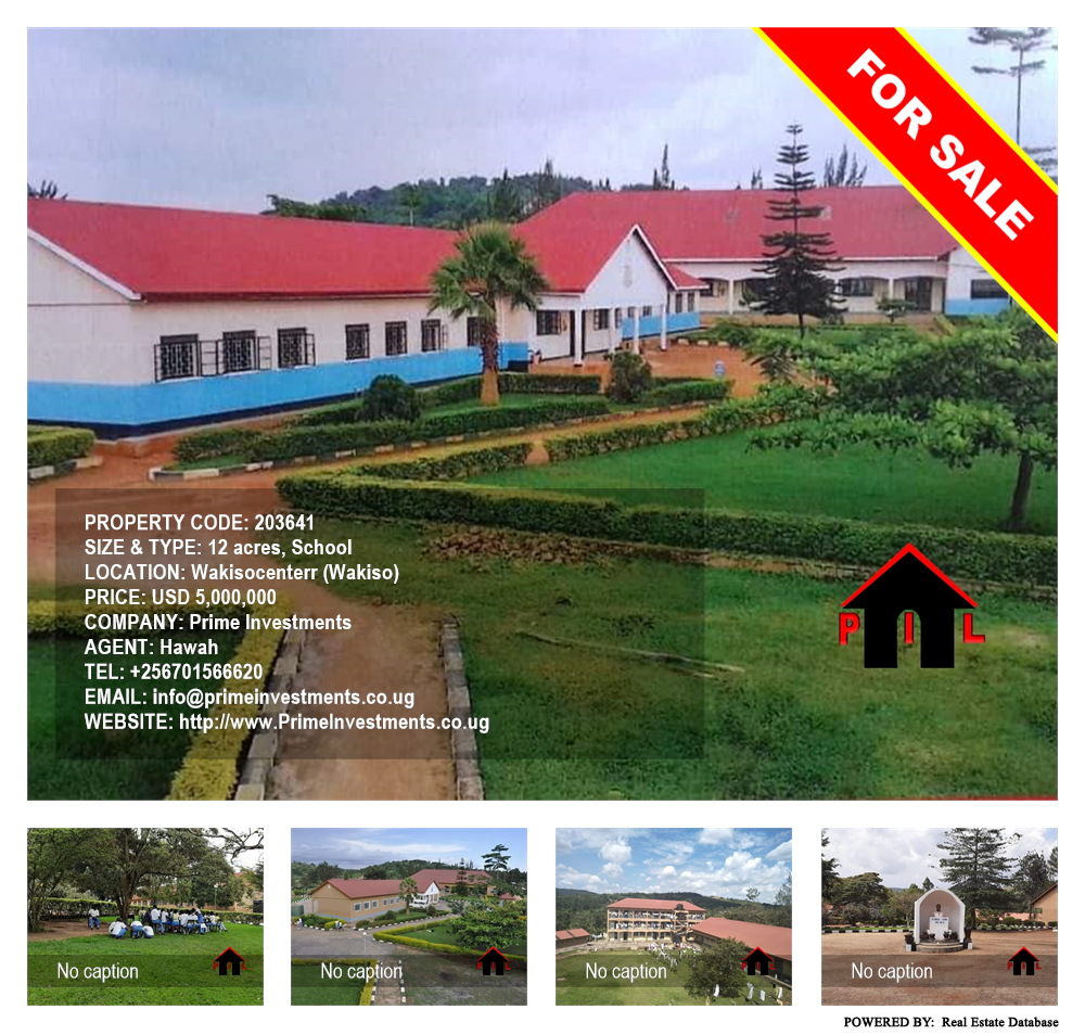 School  for sale in Wakisocenterr Wakiso Uganda, code: 203641