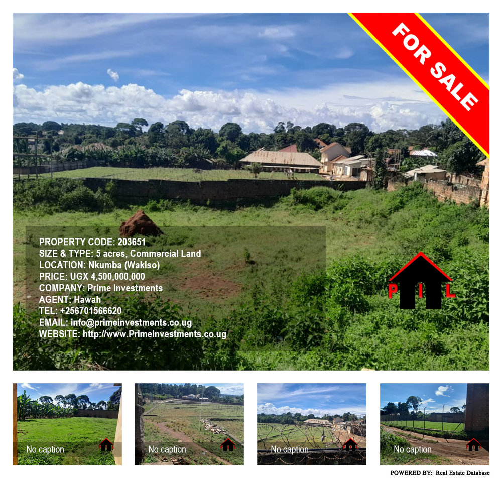 Commercial Land  for sale in Nkumba Wakiso Uganda, code: 203651