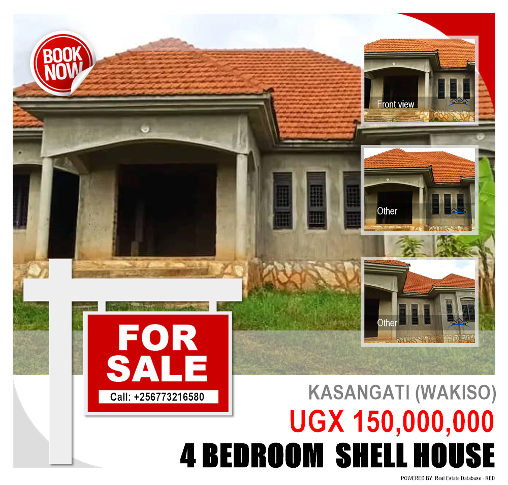 4 bedroom Shell House  for sale in Kasangati Wakiso Uganda, code: 203665