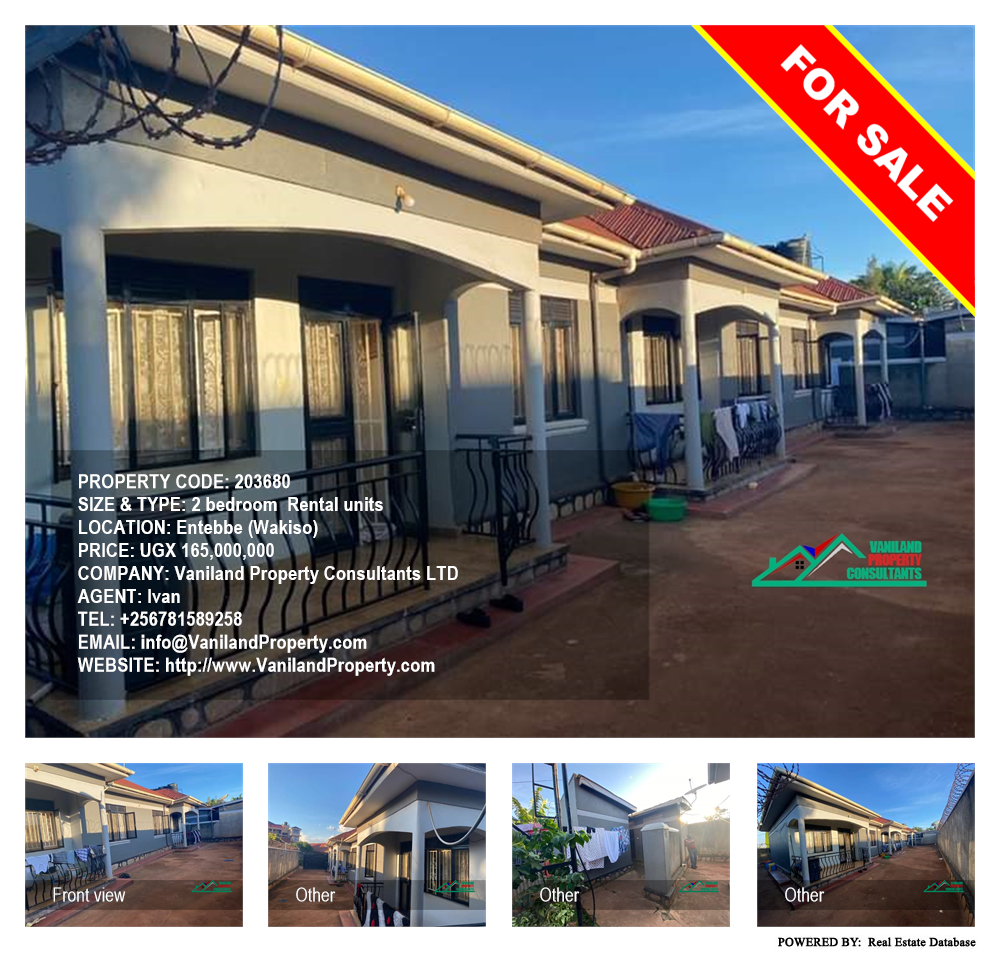 2 bedroom Rental units  for sale in Entebbe Wakiso Uganda, code: 203680