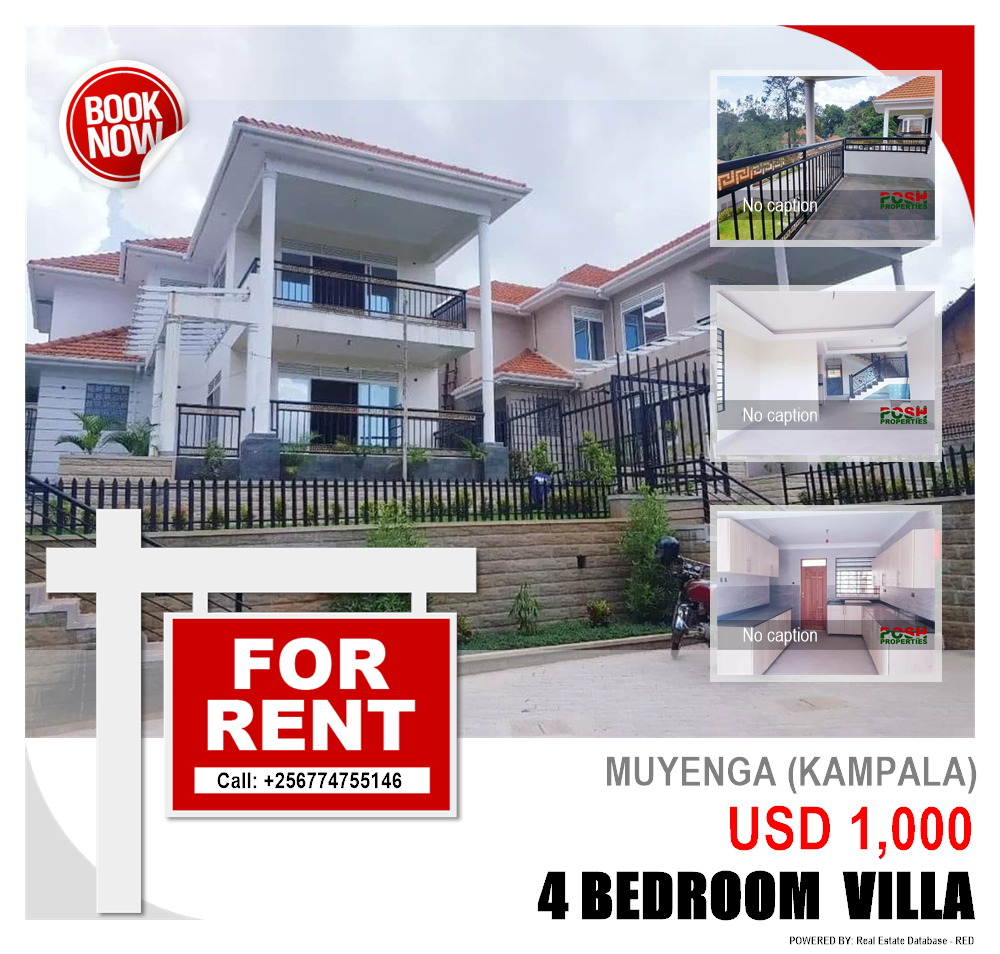 4 bedroom Villa  for rent in Muyenga Kampala Uganda, code: 203703