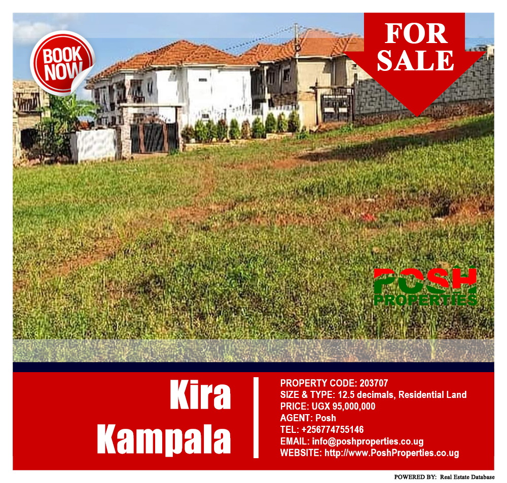Residential Land  for sale in Kira Kampala Uganda, code: 203707