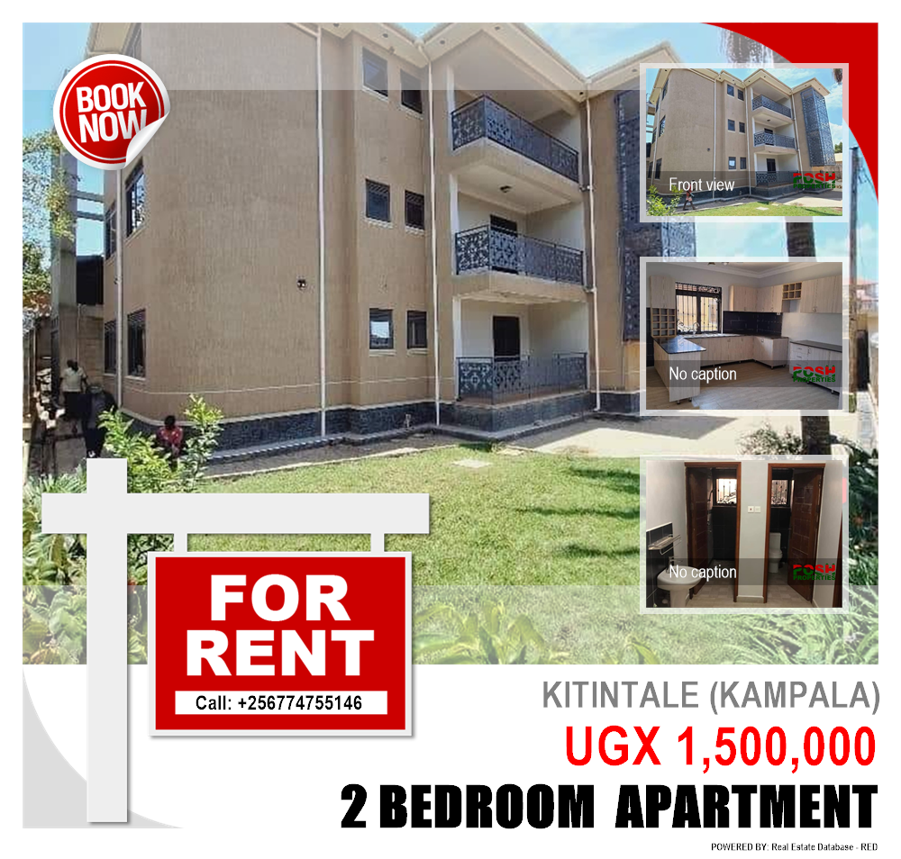 2 bedroom Apartment  for rent in Kitintale Kampala Uganda, code: 203710