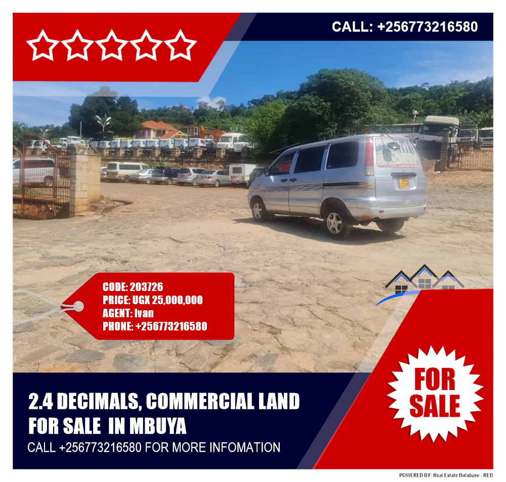 Commercial Land  for sale in Mbuya Wakiso Uganda, code: 203726