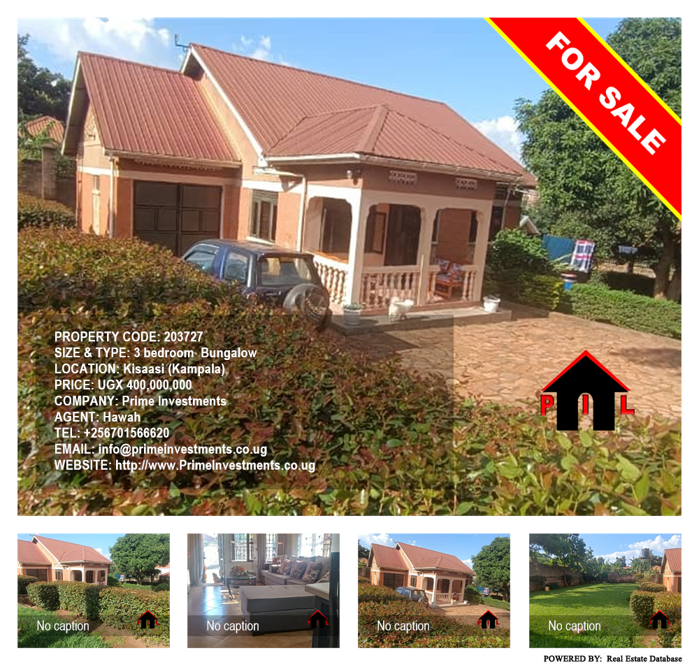 3 bedroom Bungalow  for sale in Kisaasi Kampala Uganda, code: 203727