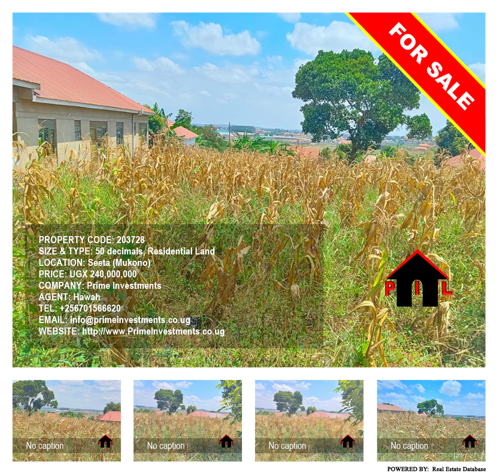 Residential Land  for sale in Seeta Mukono Uganda, code: 203728