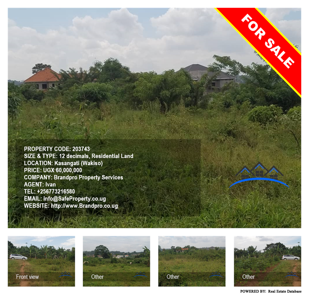 Residential Land  for sale in Kasangati Wakiso Uganda, code: 203743