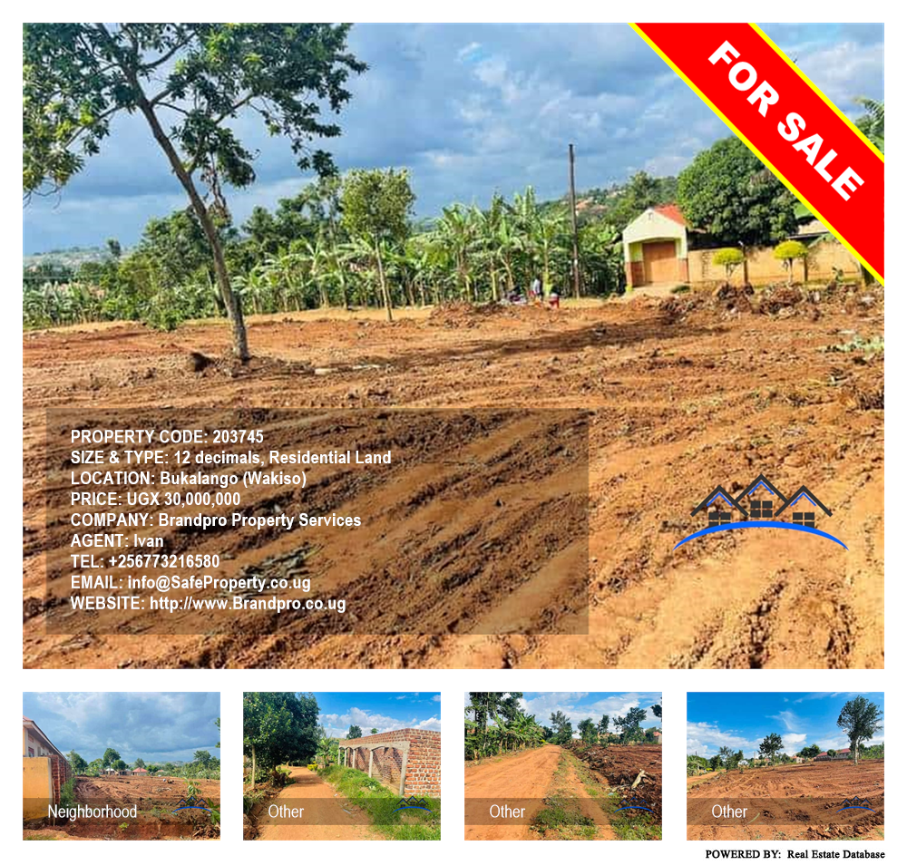 Residential Land  for sale in Bukalango Wakiso Uganda, code: 203745