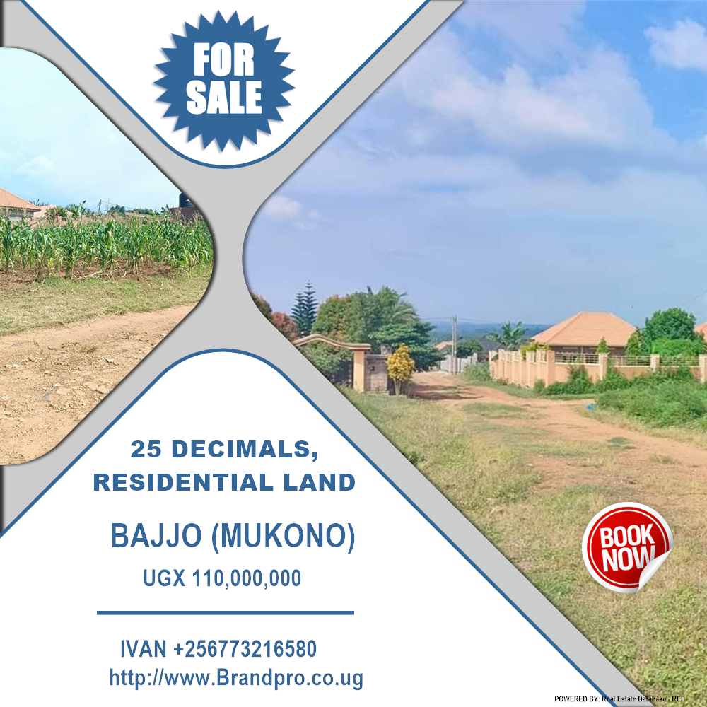 Residential Land  for sale in Bajjo Mukono Uganda, code: 203748