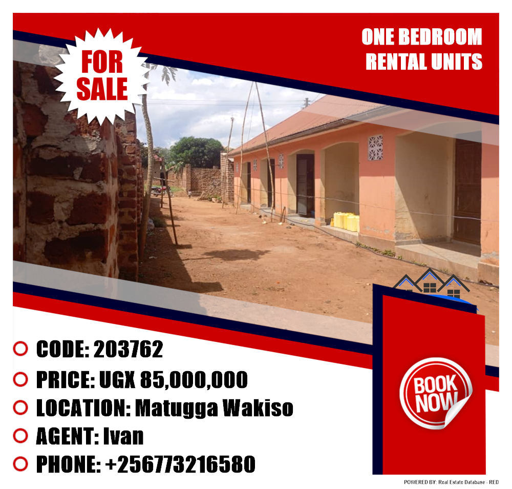 1 bedroom Rental units  for sale in Matugga Wakiso Uganda, code: 203762