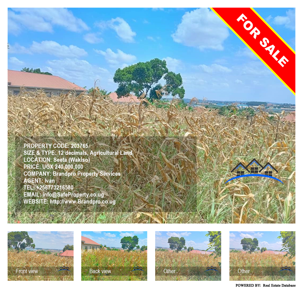 Agricultural Land  for sale in Seeta Wakiso Uganda, code: 203765