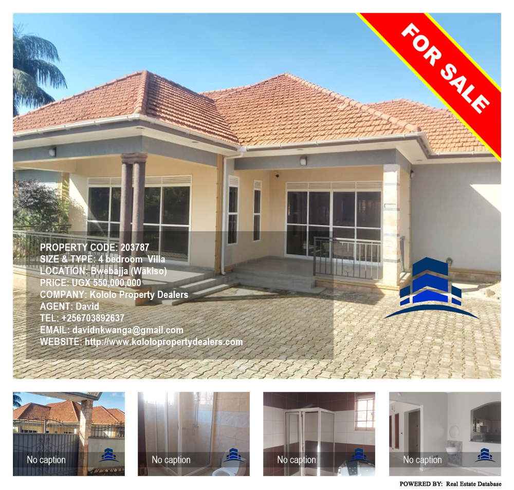 4 bedroom Villa  for sale in Bwebajja Wakiso Uganda, code: 203787